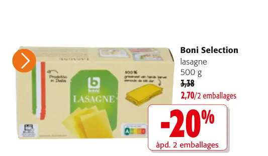 Offre: lasagne