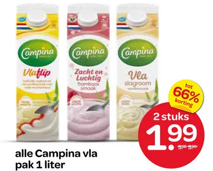 Aanbieding: Campina vla
