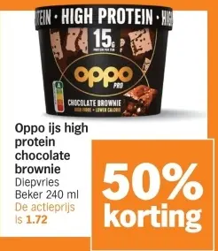 Aanbieding: ijs high protein chocolate brownie