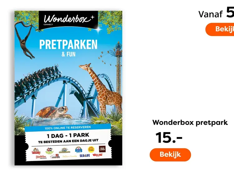 Aanbieding: Wonderbox pretpark