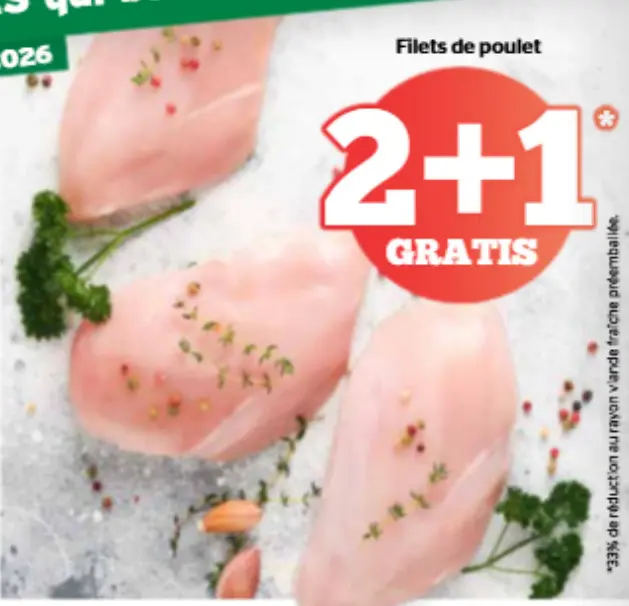 Offre: Filets de poulet