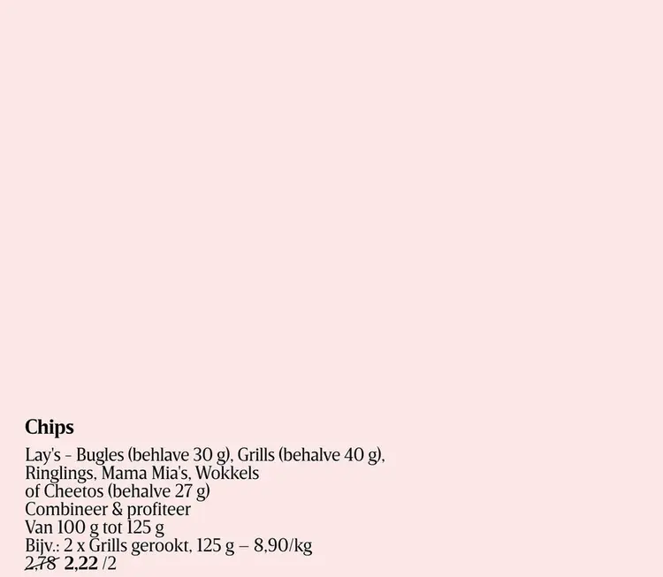 Aanbieding: Chips