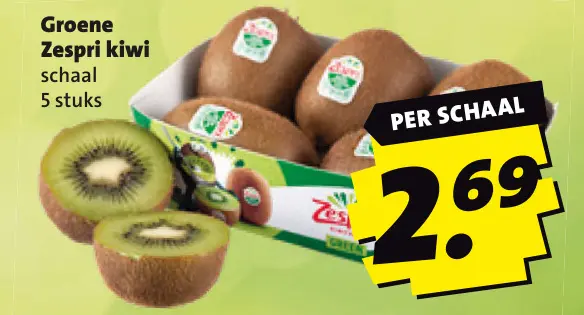 Aanbieding: Groene Zespri kiwi