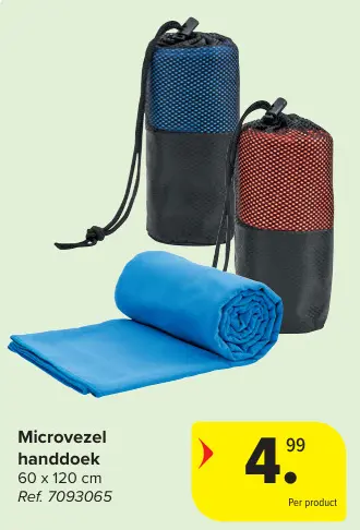 Promotie: Microvezel handdoek