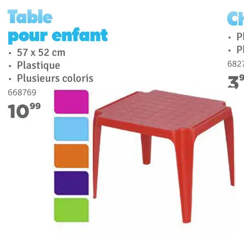 Offre: Table pour enfant