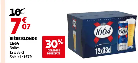Offre: Bière blonde