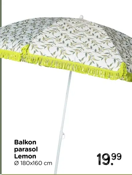 Aanbieding: Balkon parasol Lemon