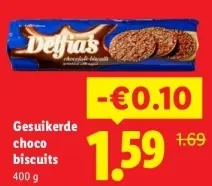 Aanbieding: Delfia's chocolate biscuits