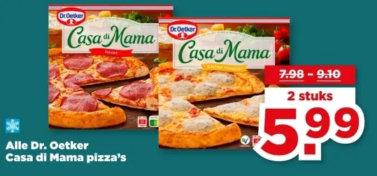 Aanbieding: Casa di Mama pizza's