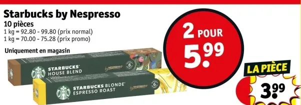 Offre: Starbucks by Nespresso