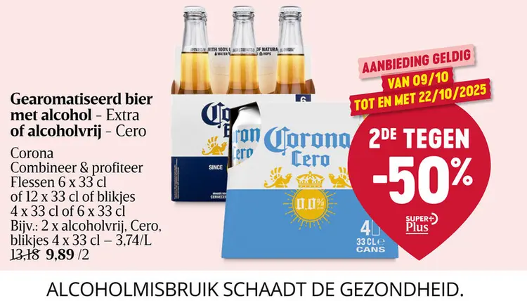Aanbieding: Gearomatiseerd bier met alcohol - Extra of alcoholvrij