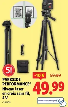 Offre: PARKSIDE PERFORMANCE® Niveau laser en croix