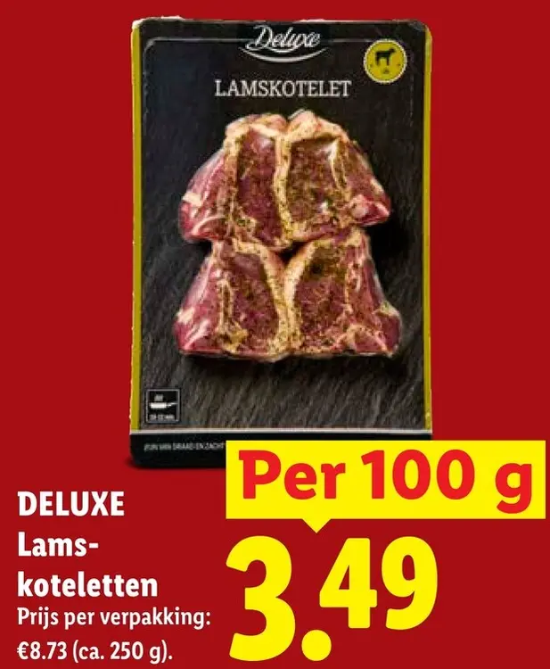 Aanbieding: Deluxe Lamskoteletten