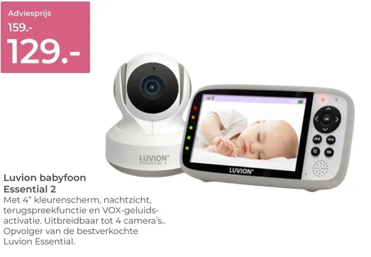 Aanbieding: Luvion babyfoon Essential 2