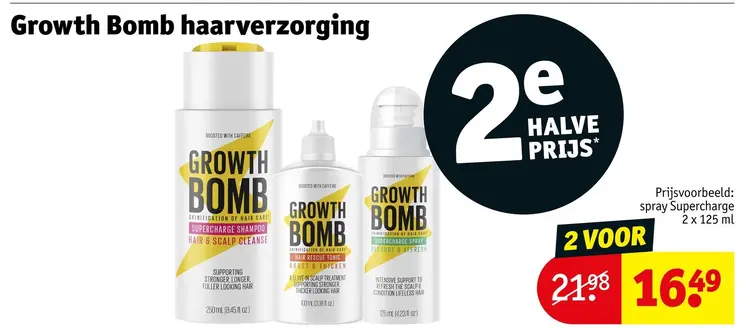 Aanbieding: Growth Bomb haarverzorging