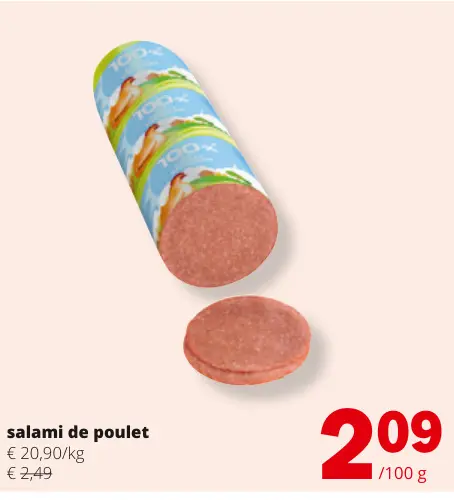 Offre: salami de poulet