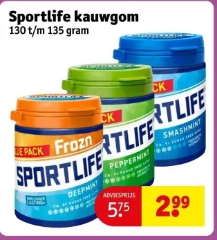 Aanbieding: Sportlife kauwgom