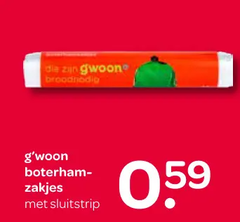 Aanbieding: Boterhamzakjes