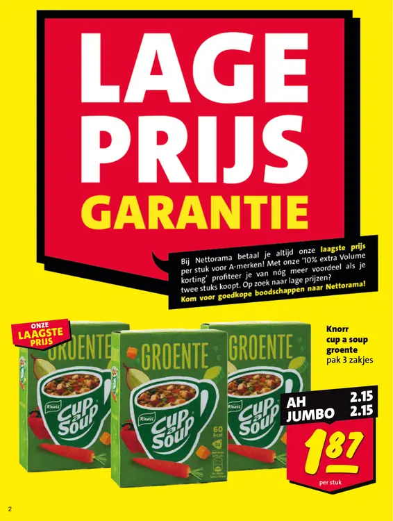 Aanbieding: Cup a soup groente