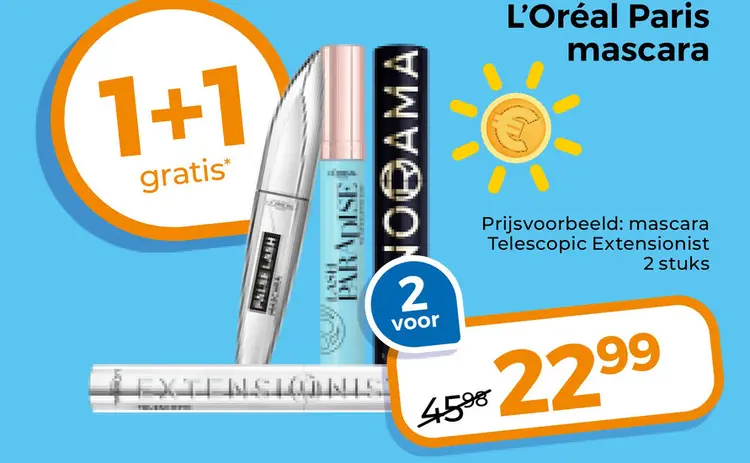 Aanbieding: L'oreal Paris mascara