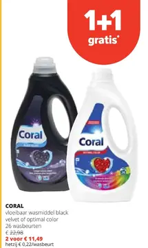Aanbieding: vloeibaar wasmiddel black velvet of optimal color