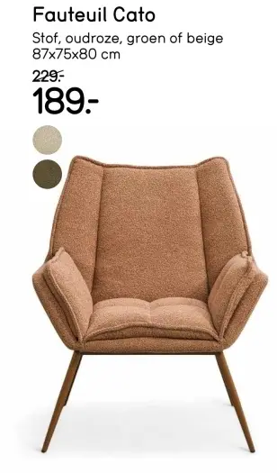 Aanbieding: Fauteuil Cato