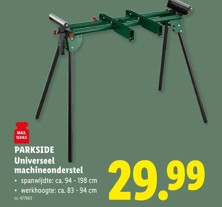 Promotie: Universeel machineonderstel
