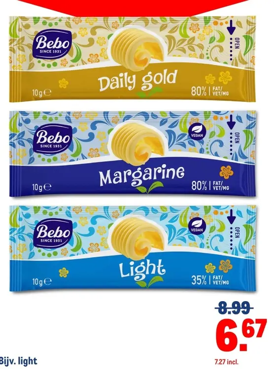 Aanbieding: Daily gold Margarine Light