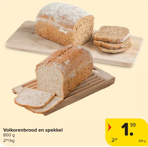 Promotie: Volkorenbrood en spekkel