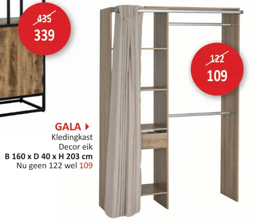 Promotie: Gala Kledingkast