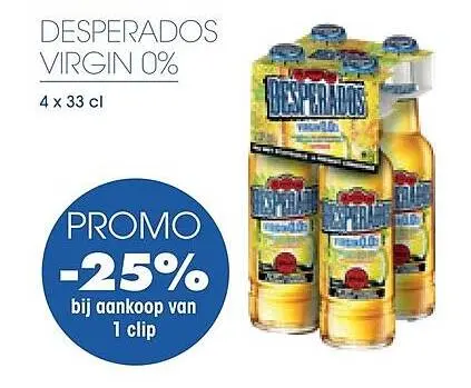 Promotie: Desperados virgin 0%