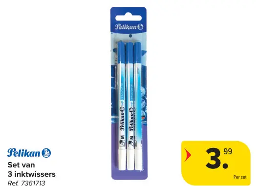 Promotie: Set van 3 inktwissers