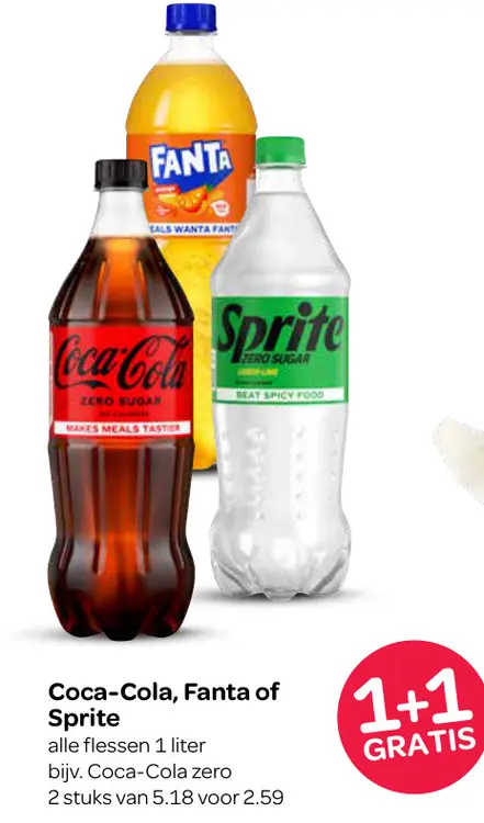 Aanbieding: Coca-Cola, Fanta of Sprite