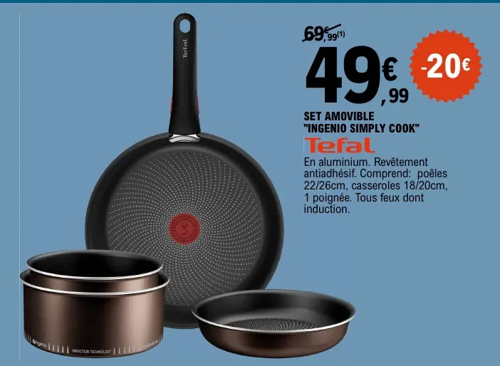 Promotie: Set amovible "ingenio simply cook"