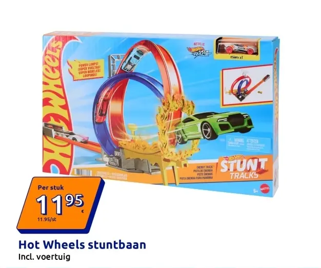 Aanbieding: Hot Wheels stuntbaan