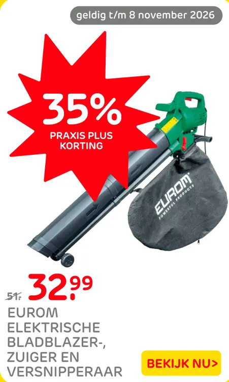 Aanbieding: Elektrische bladblazer-, zuiger en versnipperaar