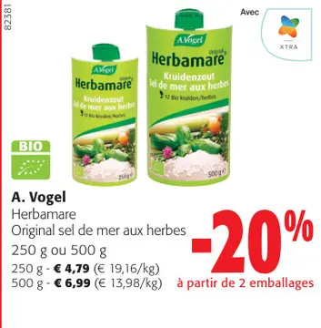 Offre: Herbamare Original sel de mer aux herbes