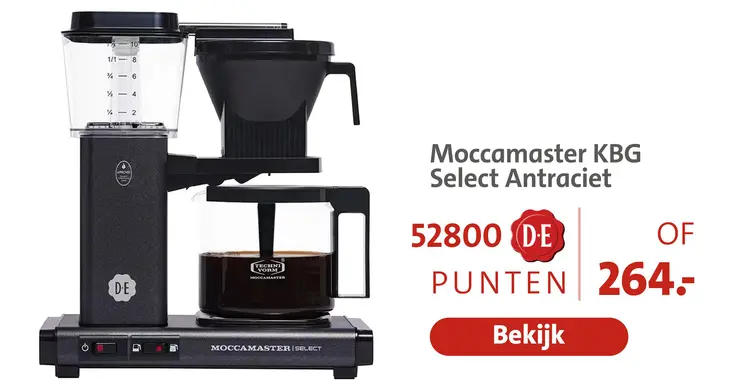 Aanbieding: Moccamaster KBG Select Antraciet