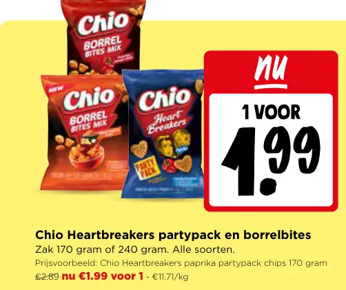 Promotie: Heartbreakers partypack en borrelbites