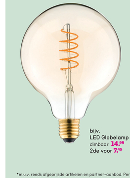 Aanbieding: Calex LED-globelamp 2 - goudkleurig - E27