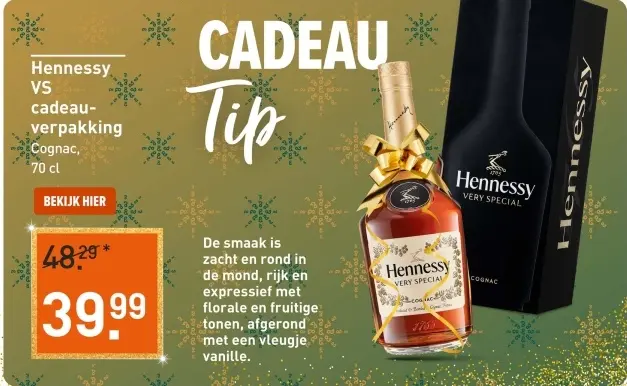 Aanbieding: Hennessy VS cadeau-verpakking