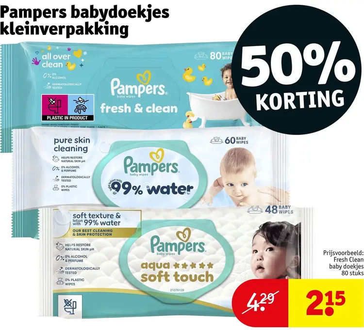 Promotie: Babydoekjes kleinverpakking