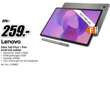 Promotie: Idea Tab Plus + Pen Android-tablet
