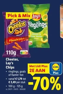 Promotie: Cheetos, Lay's Chips