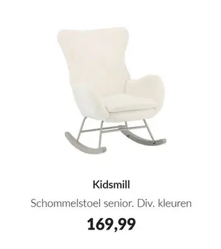 Aanbieding: Schommelstoel senior. Div. kleuren