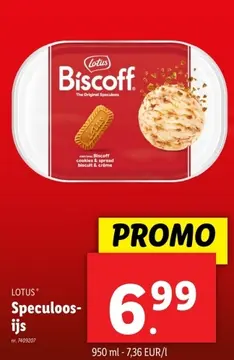 Aanbieding: Lotus Speculoos-ijs
