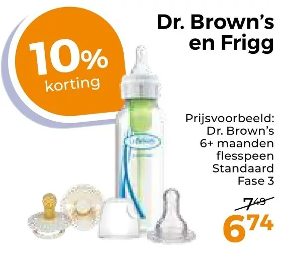 Aanbieding: Dr. Brown's en Frigg