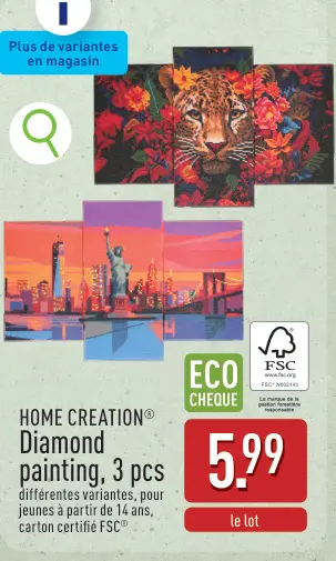 Offre: Diamond painting