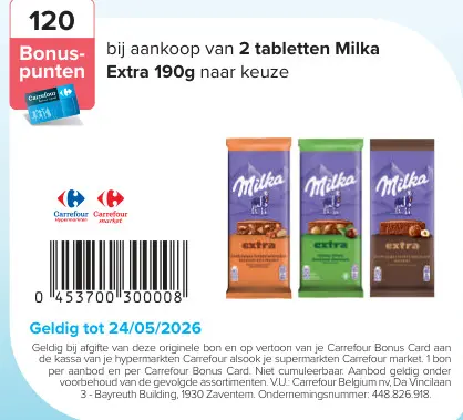 Promotie: Milka Extra