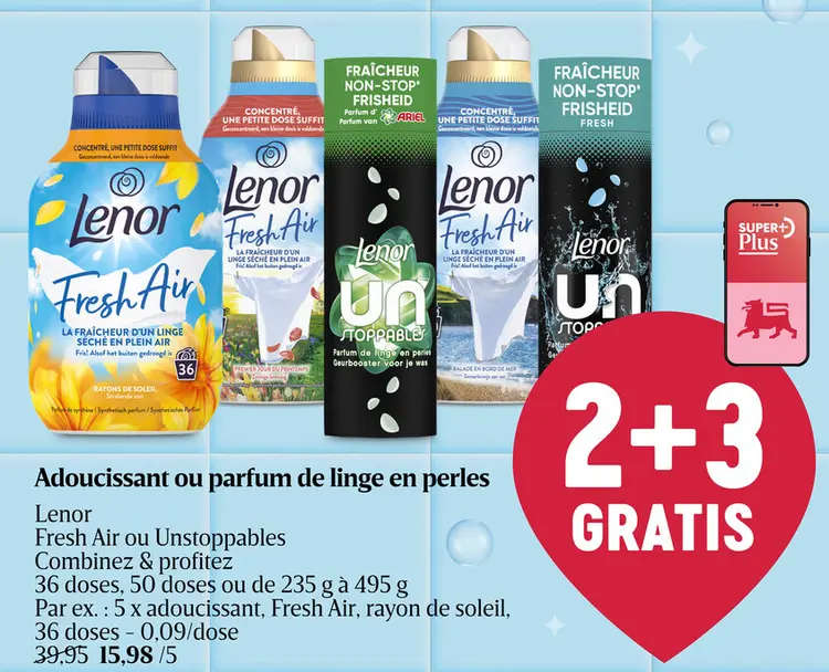 Offre: Adoucissant ou parfum de linge en perles